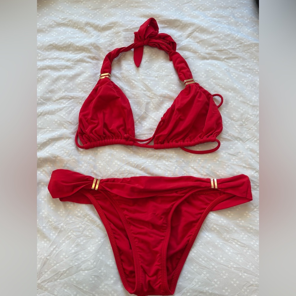 Vix Pink Bikini with Gold Detail